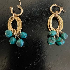 Turquoise bracelet and earring set